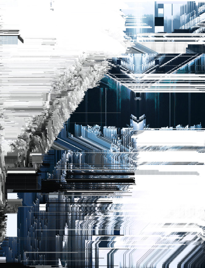 selfie glitched