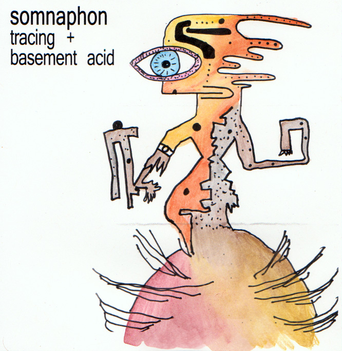 tracing + basement acid lathe-cut record